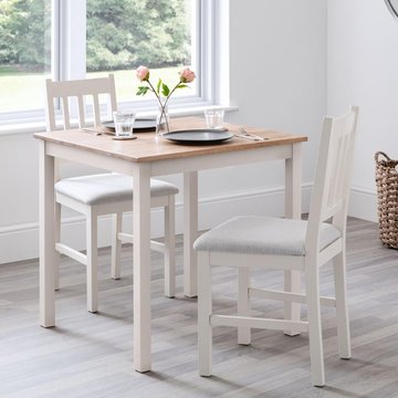 Coxmoor dining set - 75cm - 2 seater - 2 chairs - ivory