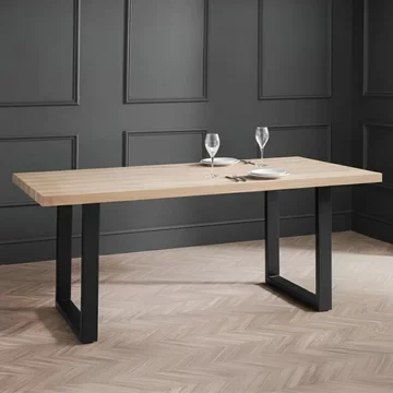 Berwick dining table - 6 seater - 180cm - oak effect