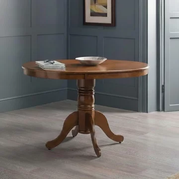 Canterbury round extending dining table - 2-4 seater - 90cm-120cm - mahogany