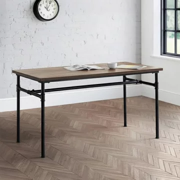 Carnegie dining table - 4 seater - 140cm - elm wood - industrial