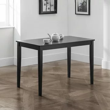 Hudson dining table - 4 seater - 114cm - black