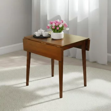 Hanover drop leaf dining table - 2-4 seater - 61cm-97cm - dark oak