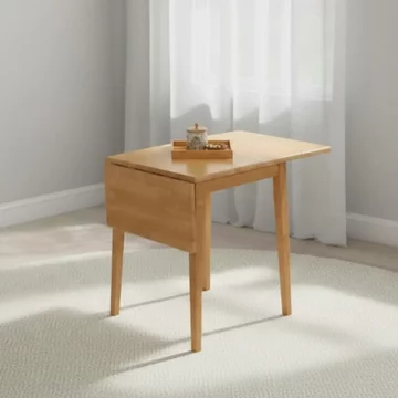 Hanover drop leaf dining table - 2-4 seater - 65cm-120cm - light oak