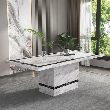 Clearance - rome dining table - beige marble - sizes available