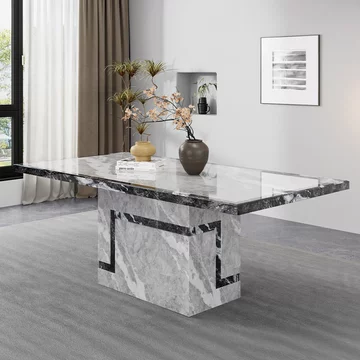 Venice dining table - armani grey marble - sizes available