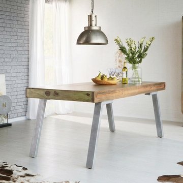 Aspen dining table - 6 seater - 150cm - industrial - reclaimed wood