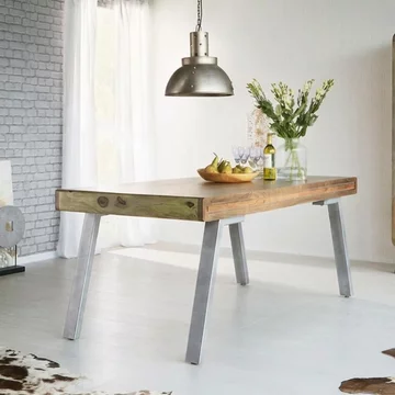 Aspen dining table - 6 seater - 180cm - industrial - reclaimed wood