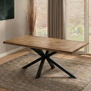 Hugo dining table - 6 seater - 160cm - oak veneer