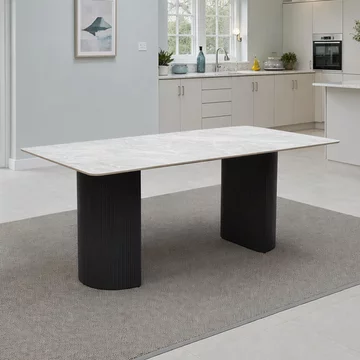 Messina dining table - 6 seater - 180cm - italy grey