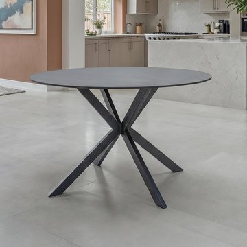 Opal dining table - 4 seater - 120cm - round - australian grey