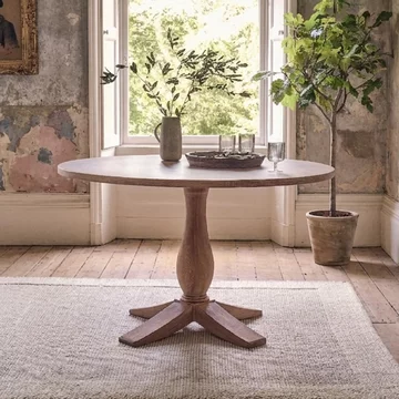 Cannes dining table - 4 seater - 125cm - round - timber wood