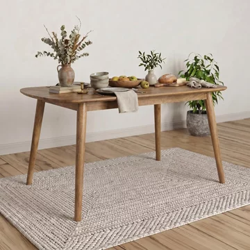 Surya century dining table - 4 seater - 135cm - solid mango wood