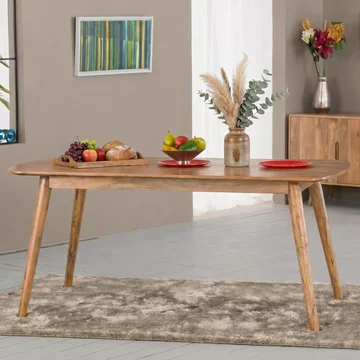 Surya century dining table - 6 seater - 175cm - solid mango wood