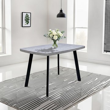 Rimini dining table - 4 seater - 120cm - grey melamine