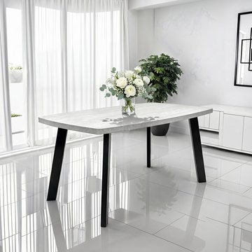Rimini dining table - 6 seater - 160cm - grey melamine