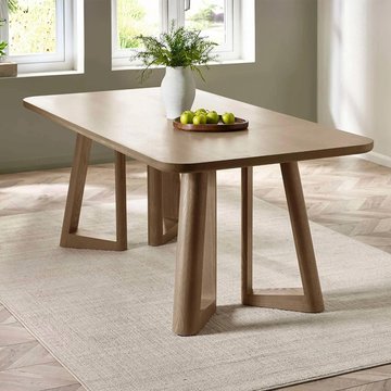 Caravelle dining table - 200cm - 8 seater - smokey - oak effect