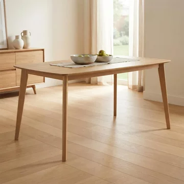 Clearance - lexington light oak 6 seater dining table - 150cm - fss17514