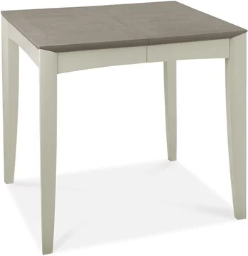 Bergen grey washed oak & soft grey extending dining table - 4-6 seater - 80cm-115cm