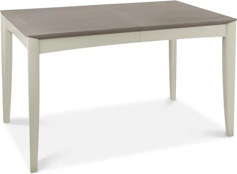 Bergen grey washed oak & soft grey extending dining table - 4-6 seater - 130cm-170cm