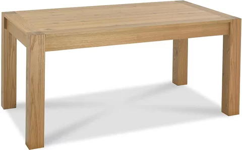Turin light oak extending dining table - 4-6 seater - 125cm-165cm - medium end