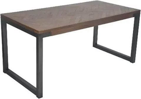 Capri dining table - 6 seater - 160cm - mango wood - brushed gunmetal base