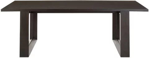Diamond dining table - 8 seater - 231cm - black - oak