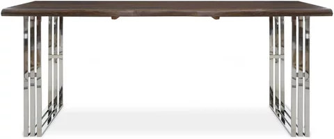 Hampstead dining table - 6 seater - 180cm - acacia wood and metal