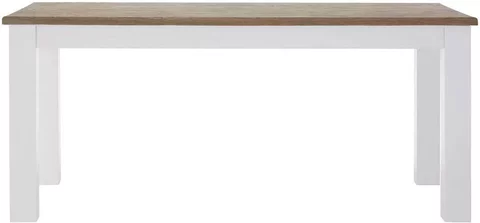 Hampstead dining table - 6 seater - 180cm - oak and white