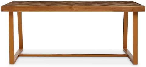 Kendari dining table - 6 seater - 181cm - natural herringbone teak wood