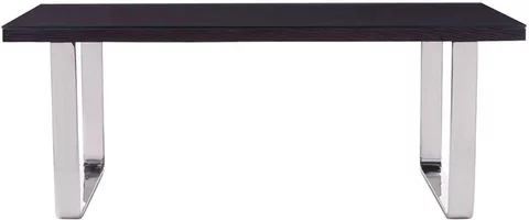 Kerala dining table - 8 seater - 200cm - black glass with silver base