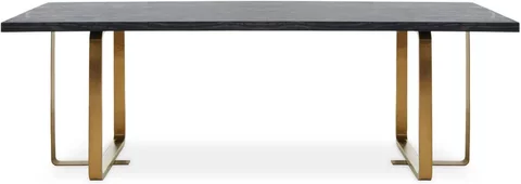 Lena dining table - 10 seater - 240cm - black - oak