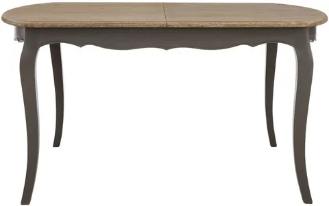 Loire dining table - 6-8 seater - 200cm - oval extending - dark grey