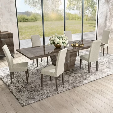 Modern medea pedestal dining table - 8 seater - 200cm - vintage oak