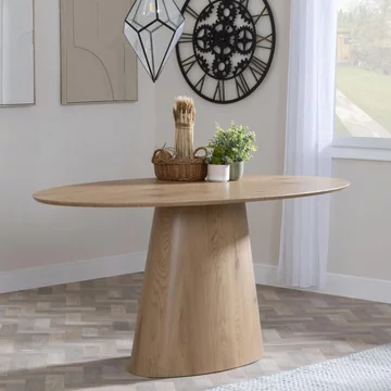 Palma oval dining table - 6 seater - 180cm - oak