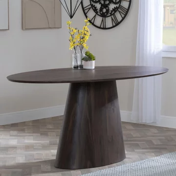 Palma oval dining table - 6 seater - 180cm - walnut