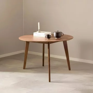 Roxby round dining table -4 seater - 105cm - walnut