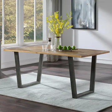 Urban elegance reclaimed wood dining table - 6 seater - 180cm