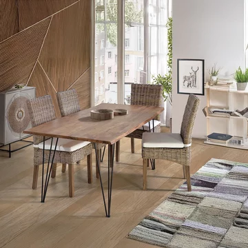 Vicenza dining table - solid acacia wood - 6 seater - sizes available