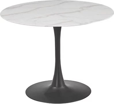 Circe round dining table - 4 seater - 100cm - white ceramic