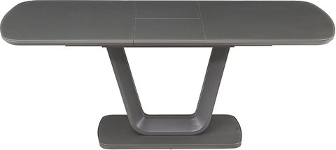 Lazzaro extending dining table - 6-8 seater - 160-200cm - grey glass top
