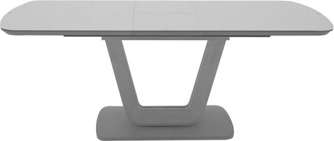 Lazzaro extending dining table - 6-8 seater - 160-200cm - light grey matt