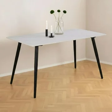 Wicklow dining table - 4 seater - 140cm - white ceramic