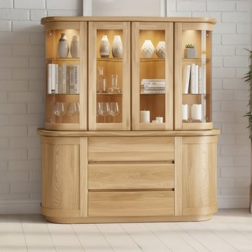 Sorento large dresser - 4 drawer - oak