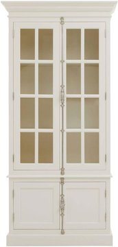 Covent display unit - 4 door - white mahogany wood