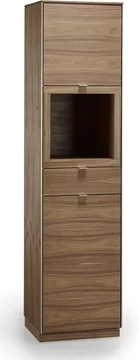 Narrow display cabinet - walnut - sm914 - ex display