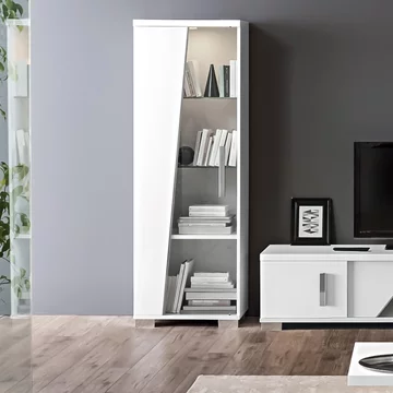 Lisa display cabinet - 1 door - white