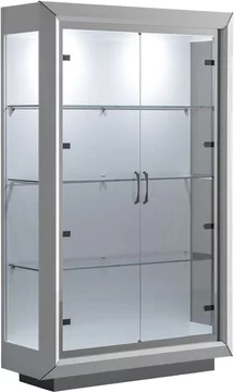Elite italian vitrine - 2 door - bianco antico