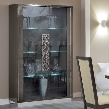 Platinum italian vitrine - glamuor - silver