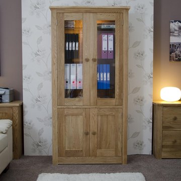 Torino library unit - 4 door - oak