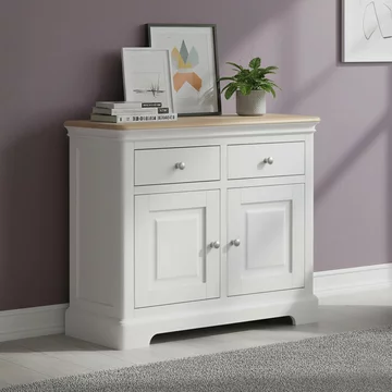 Cromwell small sideboard - 90cm - 2 door - grey painted
